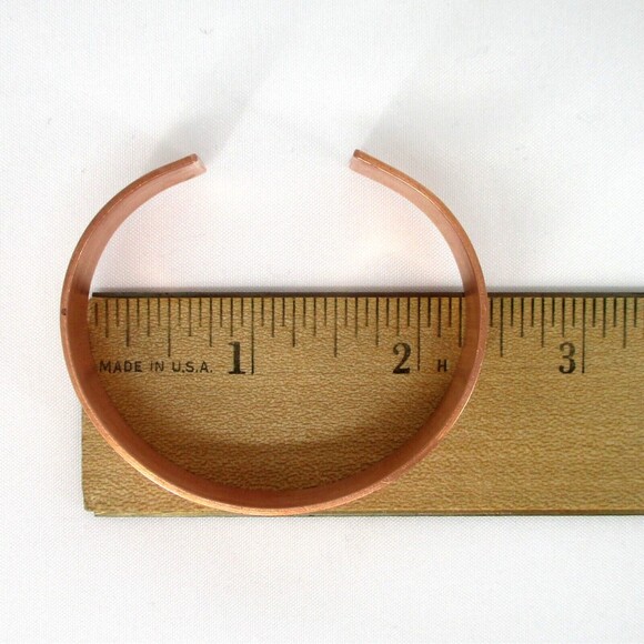 Cuff Bracelet Solid Copper Women Strength Quote She Stood In The Storm - Picture 2 of 8